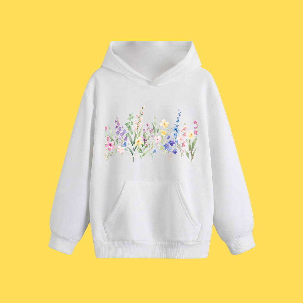 Hoody - Colourful Flowers