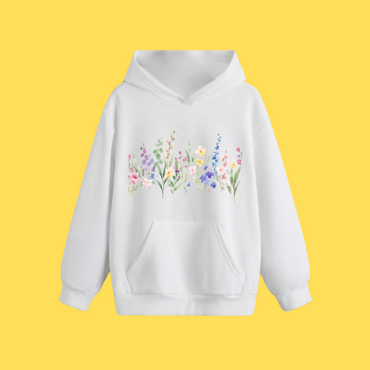 Hoody - Colourful Flowers
